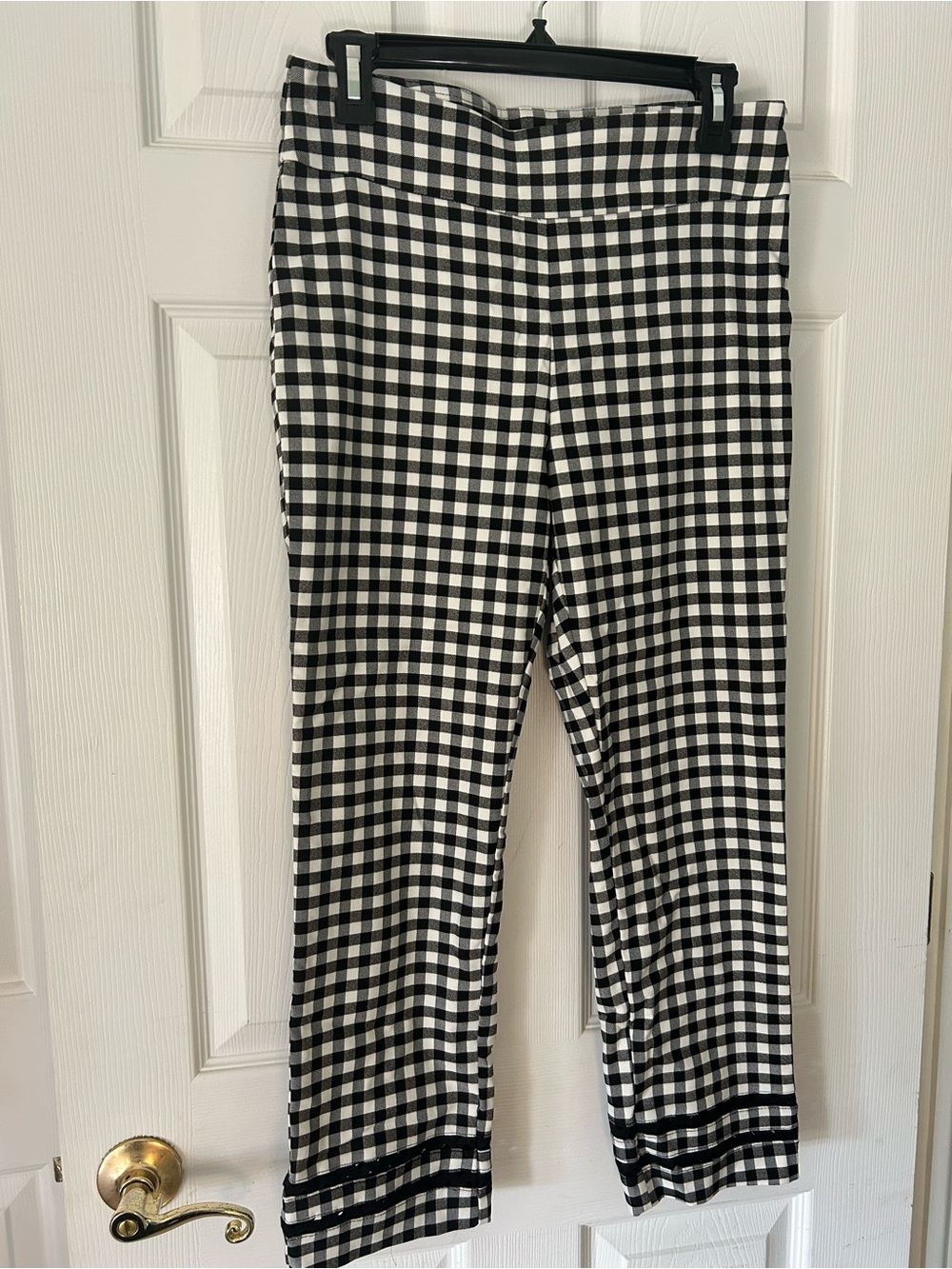 Black and White Gingham women’s pants
